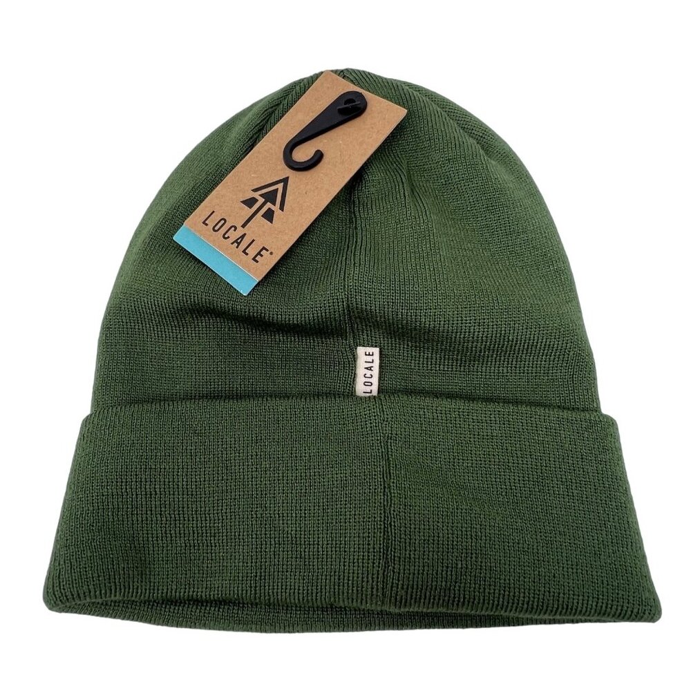 Locale Highline Beanie Hat One Size Cozy Knit Sage Green 100% Acrylic Winter NEW